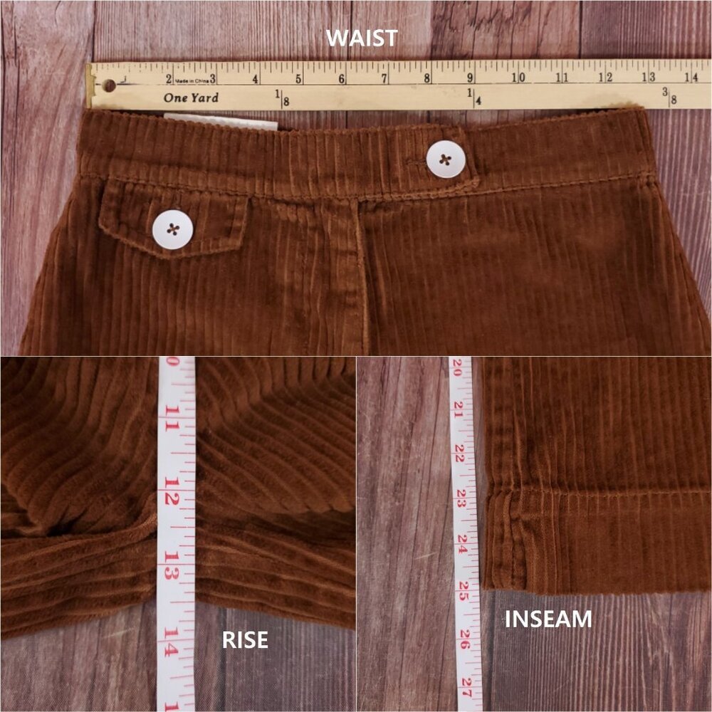 NWT Zara Womens Size 2 The Marine Culotte in Sweet Corduoiry Wide Leg Pants - Picture 15 of 15
